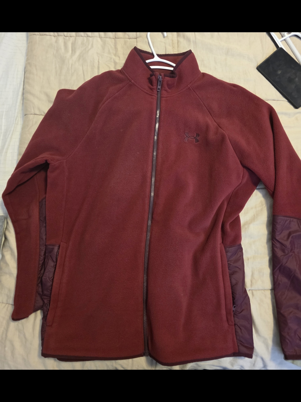 Under Armour Men's Burgundy Full-Zip Lightweight Jacket
